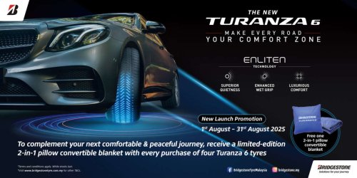 Touring, Bridgestone Turanza 6 launched in Malaysia – flagship touring tyre improves on T005A, suitable for EVs too
