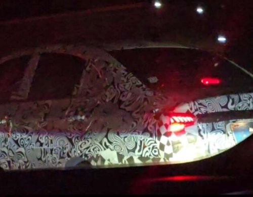 2025 Proton Saga MC3 seen at night – rear taillights with S70-like LED signature; LED projector headlamps