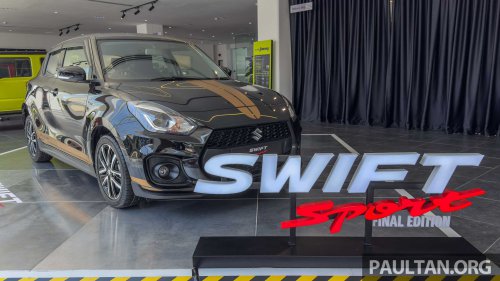 Suzuki Swift Sport Final Edition launched in Malaysia – cosmetic upgrades, 10-inch head unit; from RM138k