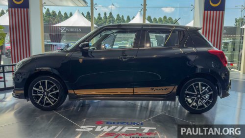 Suzuki Swift Sport Final Edition launched in Malaysia – cosmetic upgrades, 10-inch head unit; from RM138k