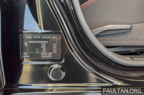 Suzuki Swift Sport Final Edition launched in Malaysia – cosmetic upgrades, 10-inch head unit; from RM138k