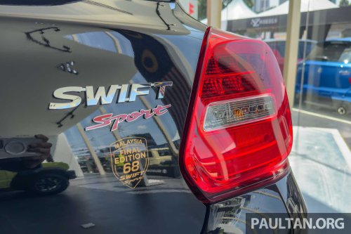 Suzuki Swift Sport Final Edition launched in Malaysia – cosmetic upgrades, 10-inch head unit; from RM138k