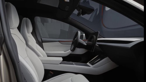 2026 Tesla Model Y in China updated to get larger 16-inch screen, black headlining from 6-seater Model Y L