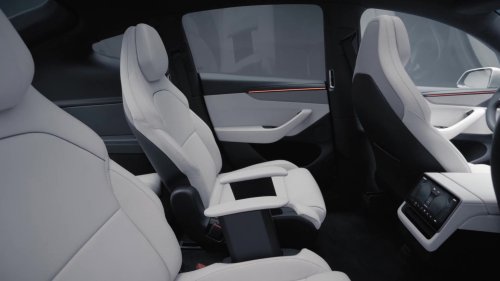 2026 Tesla Model Y in China updated to get larger 16-inch screen, black headlining from 6-seater Model Y L