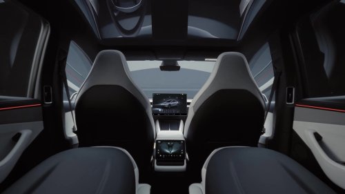 2026 Tesla Model Y in China updated to get larger 16-inch screen, black headlining from 6-seater Model Y L