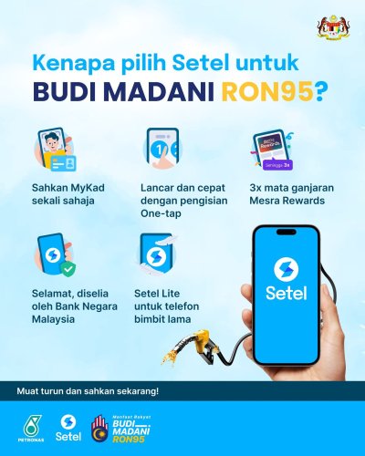 Setel confirms app can be used for RM1.99 RON95 subsidised price – must be verified Setel account