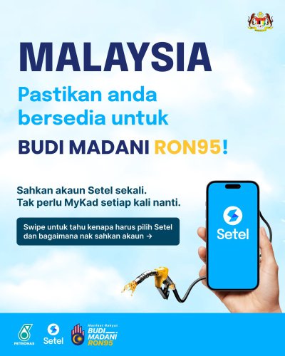 Setel confirms app can be used for RM1.99 RON95 subsidised price – must be verified Setel account