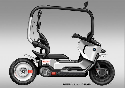 BMW Motorrad Vision CE e-scooter comes with cage