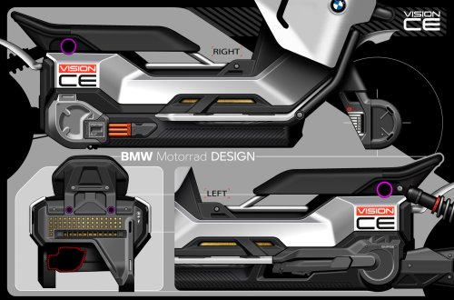 BMW Motorrad Vision CE e-scooter comes with cage