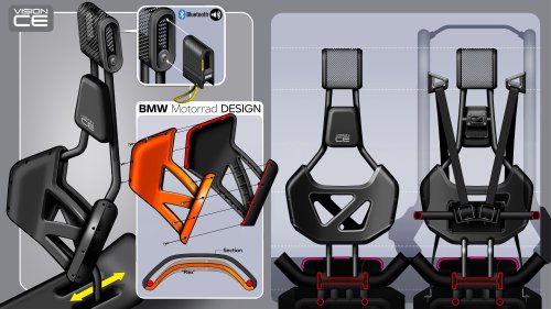 BMW Motorrad Vision CE e-scooter comes with cage