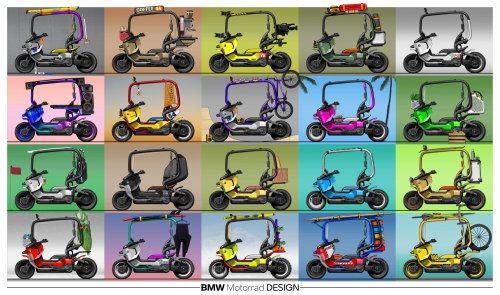 BMW Motorrad Vision CE e-scooter comes with cage