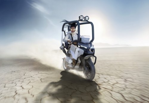 BMW Motorrad Vision CE e-scooter comes with cage