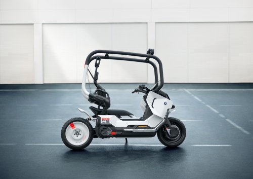 BMW, BMW Motorrad Vision CE e-scooter comes with cage