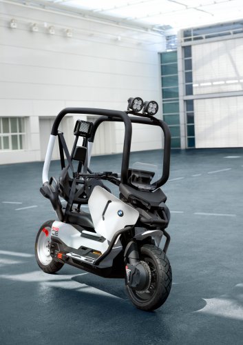 BMW Motorrad Vision CE e-scooter comes with cage