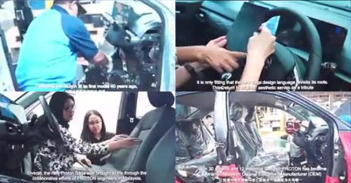 2025 Proton Saga MC3 shown on livestream – new face, exterior lighting; dual screens on revised dash