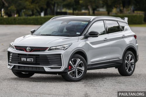 2025 Proton X50 facelift – full gallery of Flagship variant with big spoiler, two-tone interior, sunroof