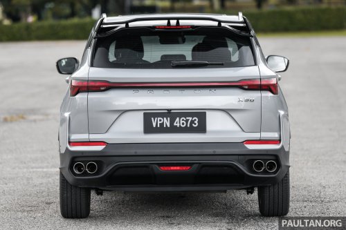 2025 Proton X50 facelift – full gallery of Flagship variant with big spoiler, two-tone interior, sunroof