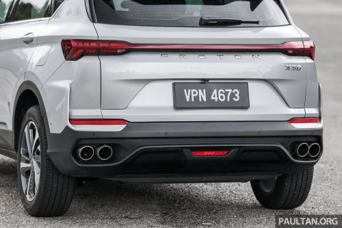 2025 Proton X50 facelift – full gallery of Flagship variant with big spoiler, two-tone interior, sunroof