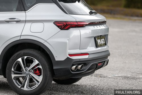 2025 Proton X50 facelift – full gallery of Flagship variant with big spoiler, two-tone interior, sunroof
