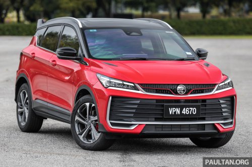 2025 Proton X50 facelift – full gallery of Flagship variant with big spoiler, two-tone interior, sunroof