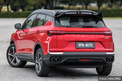2025 Proton X50 facelift – full gallery of Flagship variant with big spoiler, two-tone interior, sunroof