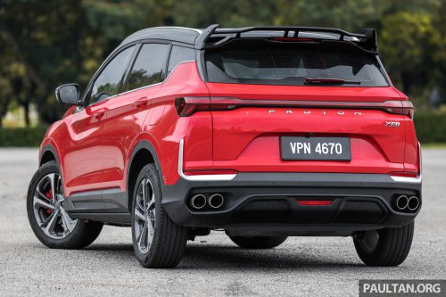 2025 Proton X50 facelift – full gallery of Flagship variant with big spoiler, two-tone interior, sunroof
