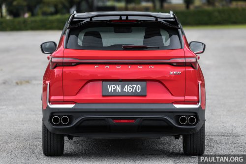 2025 Proton X50 facelift – full gallery of Flagship variant with big spoiler, two-tone interior, sunroof