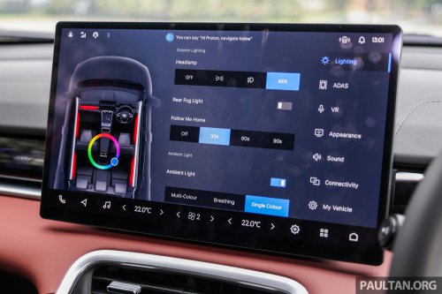 2025 Proton X50 facelift – full gallery of Flagship variant with big spoiler, two-tone interior, sunroof