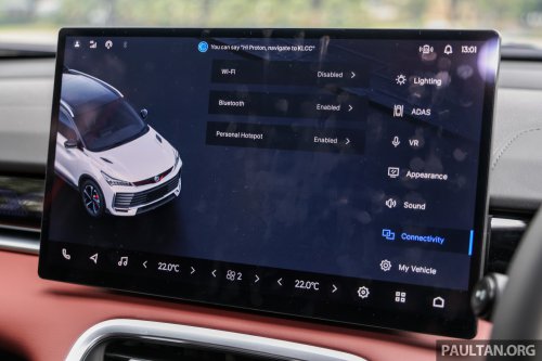 2025 Proton X50 facelift – full gallery of Flagship variant with big spoiler, two-tone interior, sunroof