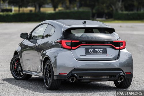 2025 Toyota GR Yaris facelift with 8AT in Malaysia – 300 PS, 0-100 km/h in 5.2s; RM10k more than 6MT