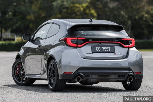 2025 Toyota GR Yaris facelift with 8AT in Malaysia – 300 PS, 0-100 km/h in 5.2s; RM10k more than 6MT