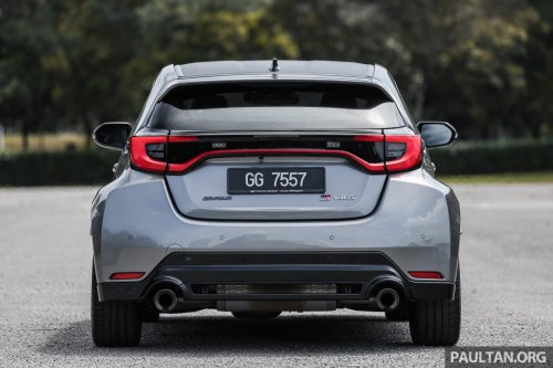 2025 Toyota GR Yaris facelift with 8AT in Malaysia – 300 PS, 0-100 km/h in 5.2s; RM10k more than 6MT