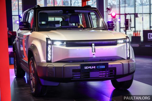 2025 iCaur 03 EV launched in Malaysia – up to 279 PS, 426 km NEDC; 2WD fr RM119,800, iWD at RM129,800