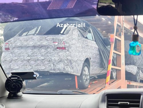 2025 Proton Saga MC3 seen at night – rear taillights with S70-like LED signature; LED projector headlamps