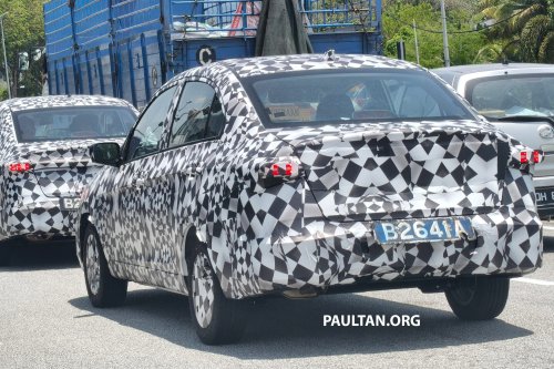 2025 Proton Saga MC3: pair of them spied on highway