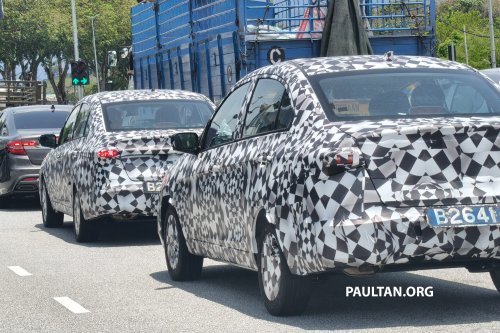 2025 Proton Saga MC3: pair of them spied on highway