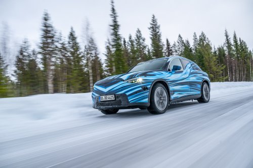 Mercedes-Benz GLC with EQ Technology teased with illuminated front grille – brand’s new design direction