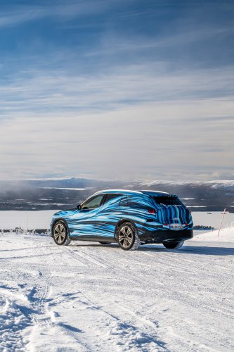 Mercedes-Benz GLC with EQ Technology teased with illuminated front grille – brand’s new design direction