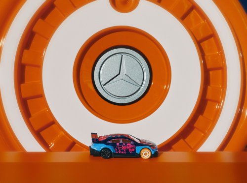 2025 Mercedes-Benz CLA EV turned into life-sized Hot Wheels car – 1:64 version of C178 on sale spring 2026