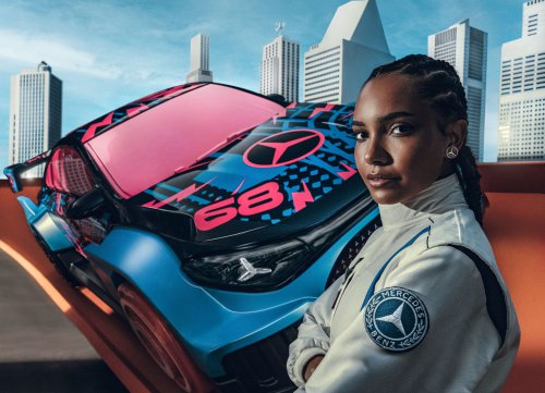 2025 Mercedes-Benz CLA EV turned into life-sized Hot Wheels car – 1:64 version of C178 on sale spring 2026