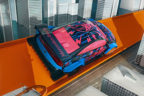 Mercedes-Benz, Mercedes-Benz CLA, 2025 Mercedes-Benz CLA EV turned into life-sized Hot Wheels car – 1:64 version of C178 on sale spring 2026