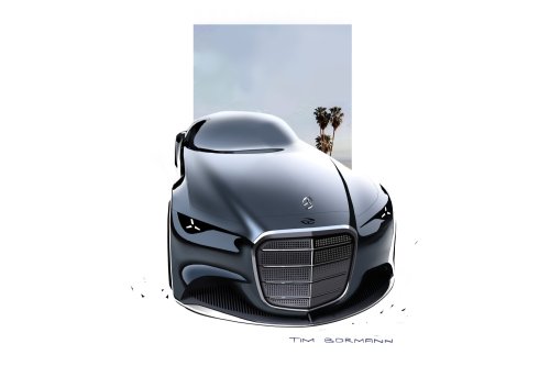 Mercedes-Benz Vision Iconic revealed – luxury coupé concept with massive grille, “hyper-analogue” interior