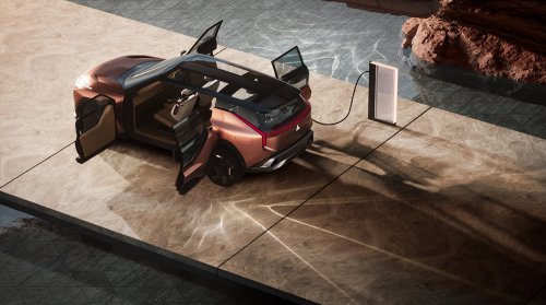 Mitsubishi Elevance Concept shown – six-seater, quad-motor plug-in hybrid SUV with glamping trailer