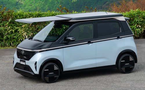 Nissan Sakura gets roof-mounted, extendable solar panel – concept provides 3,000 km of range annually