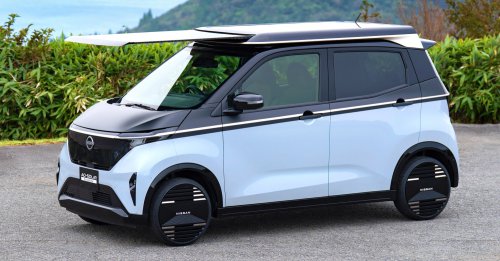 Nissan Sakura gets roof-mounted, extendable solar panel – concept provides 3,000 km of range annually