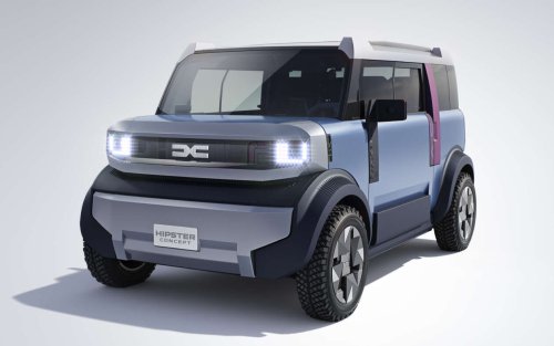 Dacia, Dacia Hipster Concept previews affordable pint-sized boxy EV – just 3 metres long, four seats, front bench