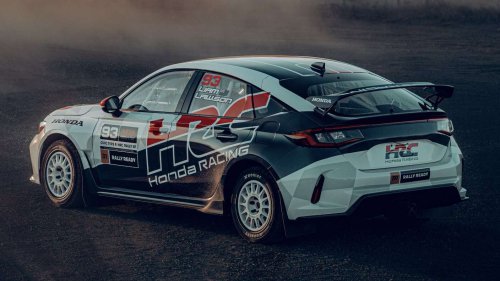 Honda Civic Type R HRC Rally XP – new FL5 rally car to be shown at US GP, piloted by F1’s Liam Lawson
