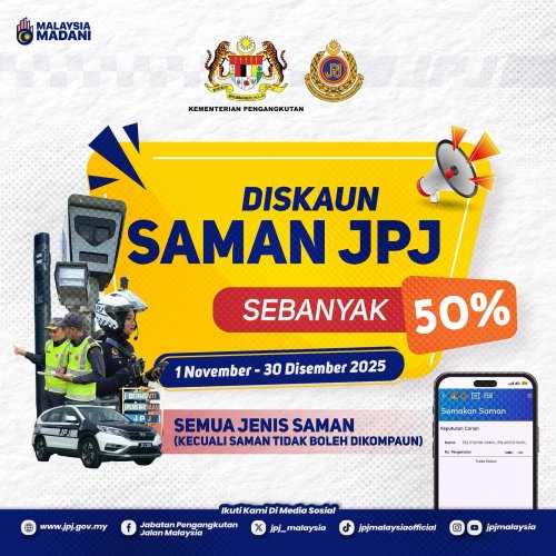 Kejara demerit points system to be revamped – MyJPJ integration, blacklisting to be enforced from Jan 2026