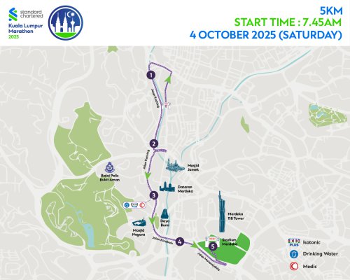 KL Standard Chartered Marathon 2025 – many roads in city centre, DUKE, AKLEH closed this weekend for run