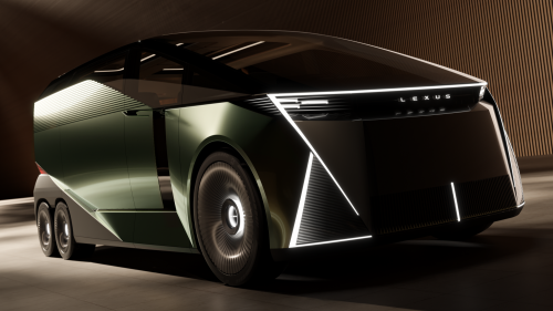 Lexus LS Concept reimagines luxury sedan as 6-wheeled MPV; LS Coupe, Micro Concepts also debut